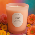 Lily of the Valley & Amber Scented Candle