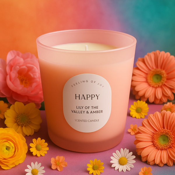 Lily of the Valley & Amber Scented Candle